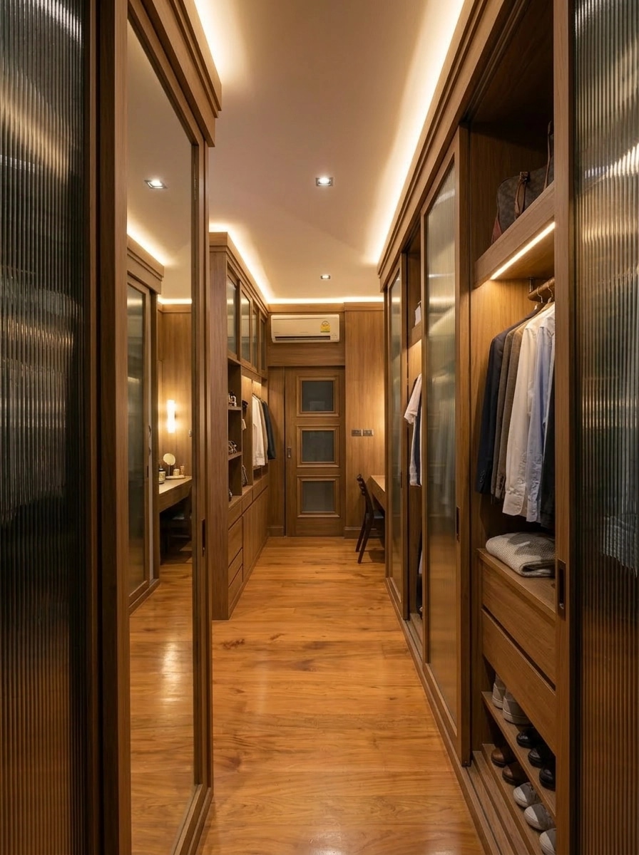 Design de interiores em estilo Contemporary — wardrobe por GenRoom AI