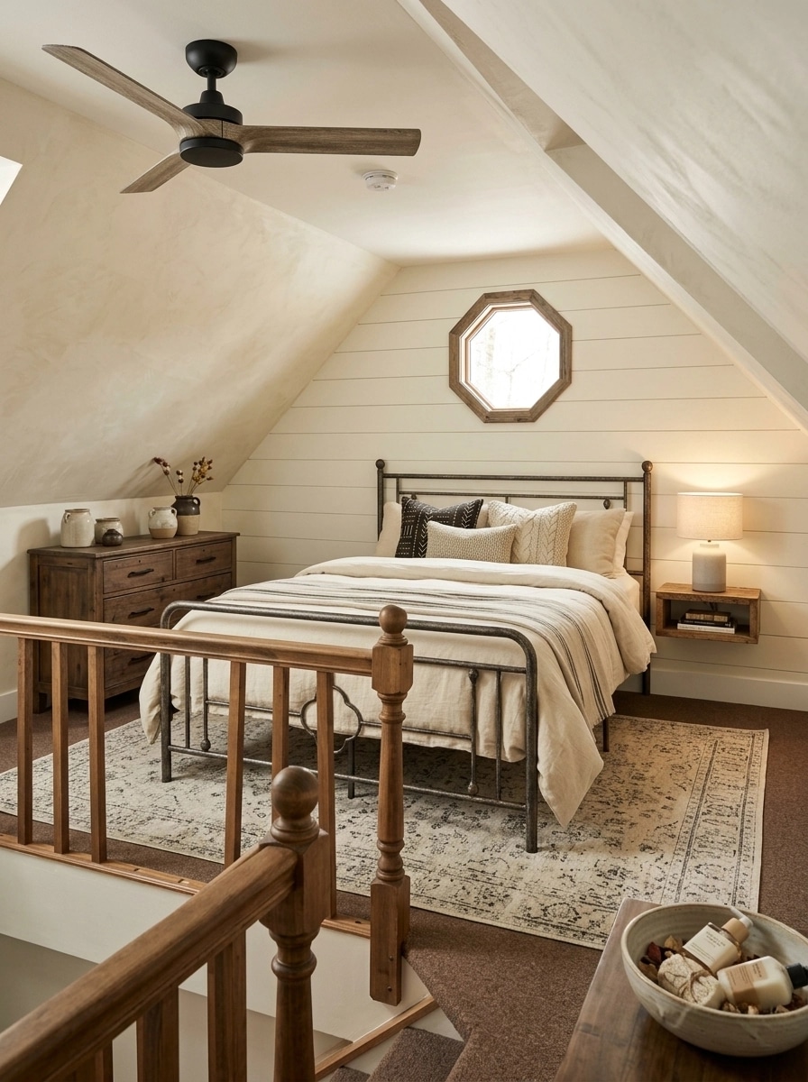 Interior design in Modern Farmhouse style — Bedroom by GenRoom AI