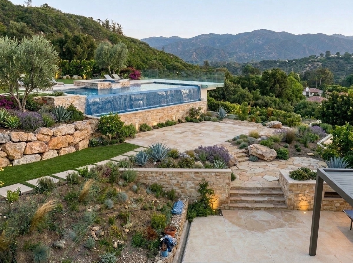 Mediterranean Yard Yard design — yard photo by GenRoom AI