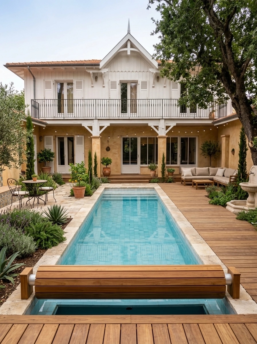 Landscape design in Mediterranean Yard style — Yard by GenRoom AI