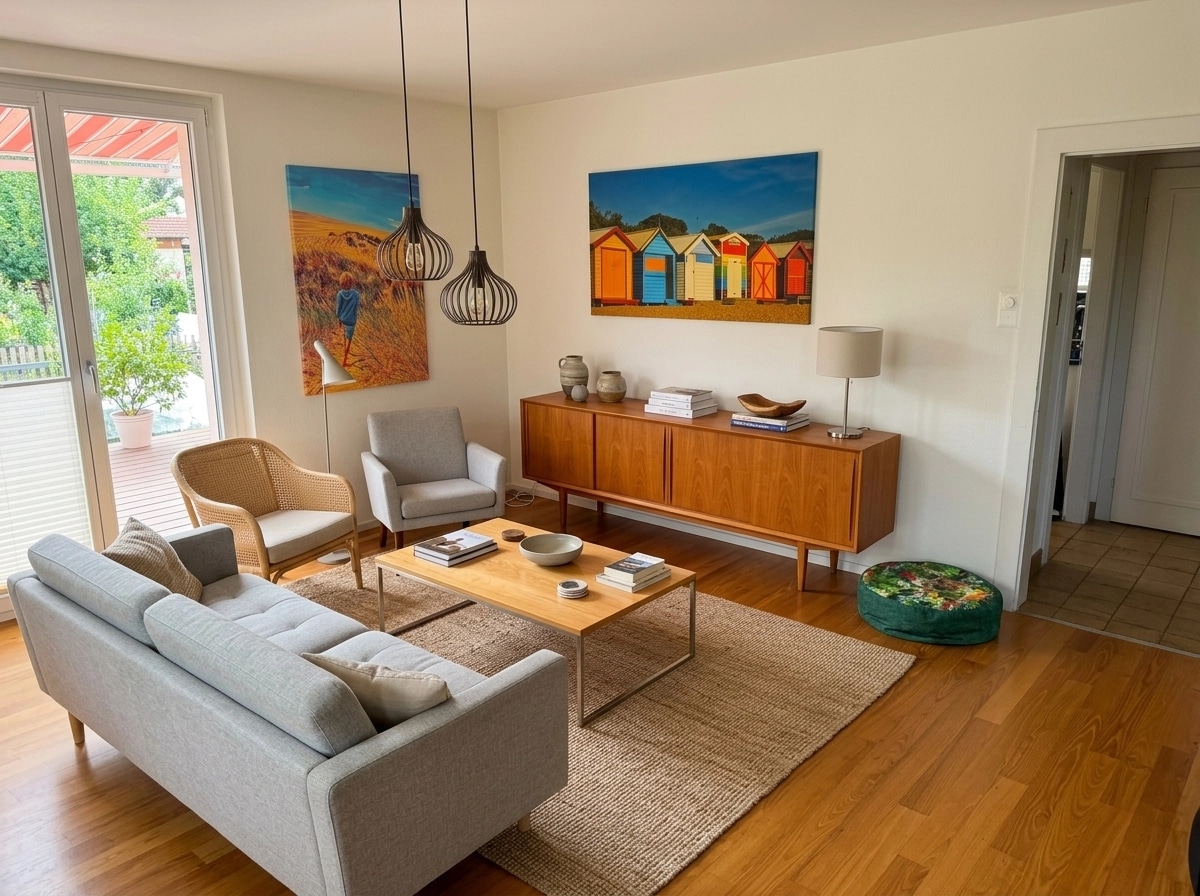 Scandinavian Living Room design — interior photo by GenRoom AI