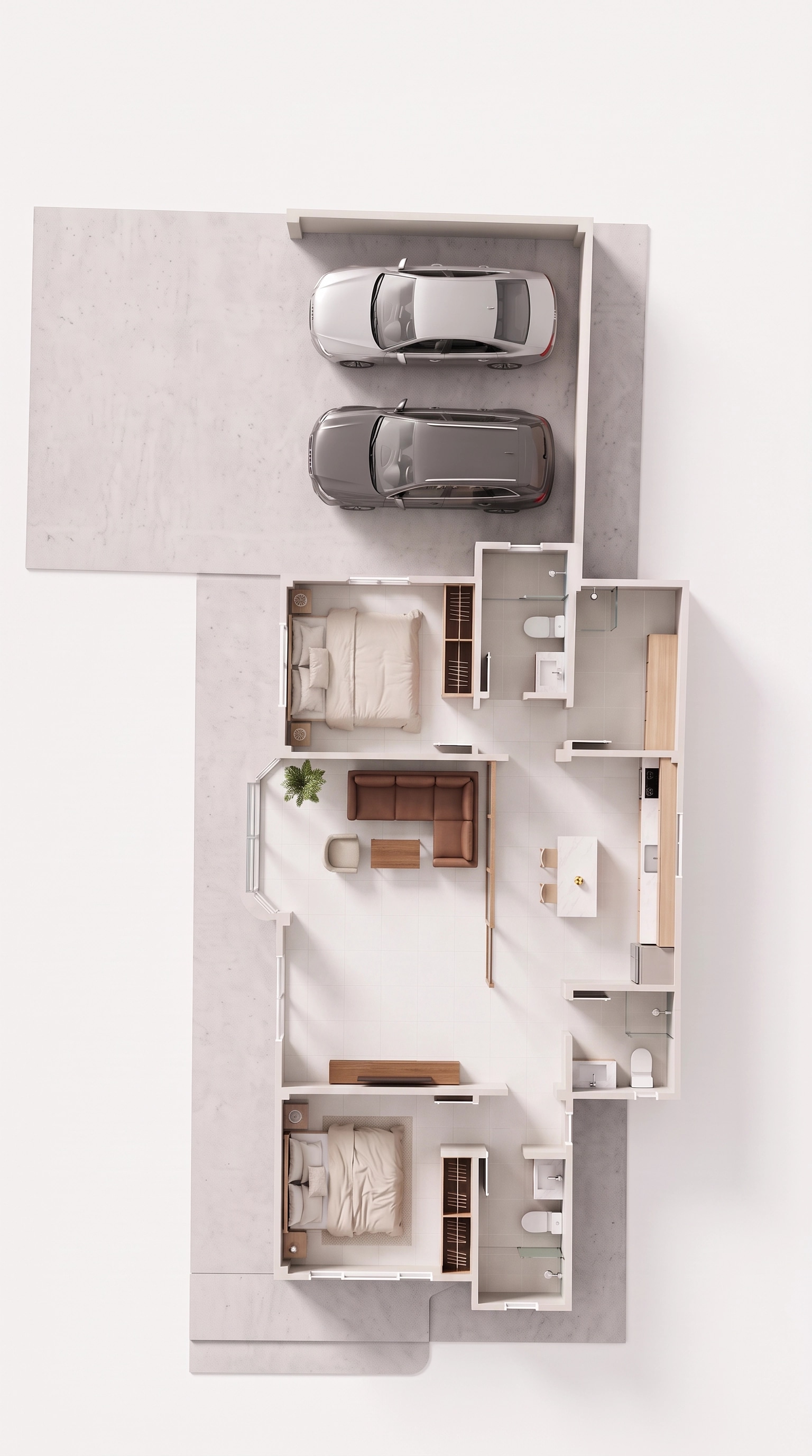 Interior design in Minimalism style — Living Room by GenRoom AI