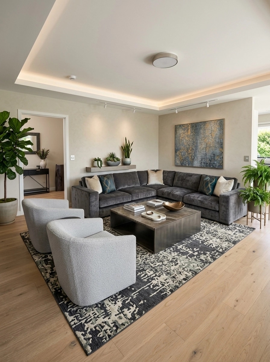 Interior design in Contemporary style — Living Room by GenRoom AI