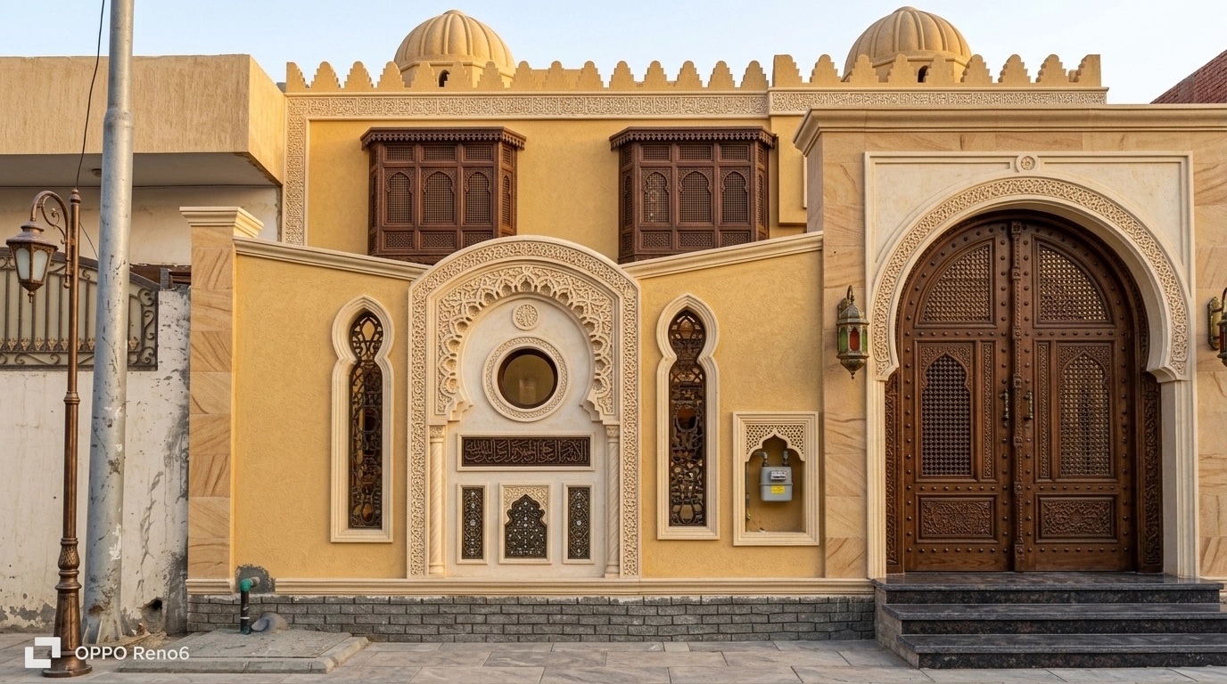 Arabian Facade Facade design — facade photo by GenRoom AI