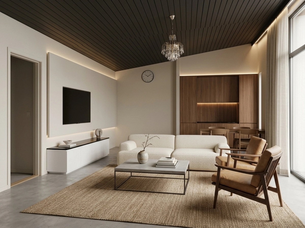 Minimalism Living Room design — interior photo by GenRoom AI
