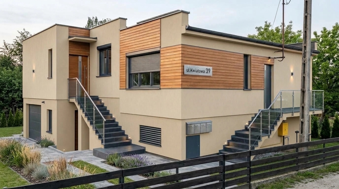Design de façade en style Contemporary Facade — Façade par GenRoom AI