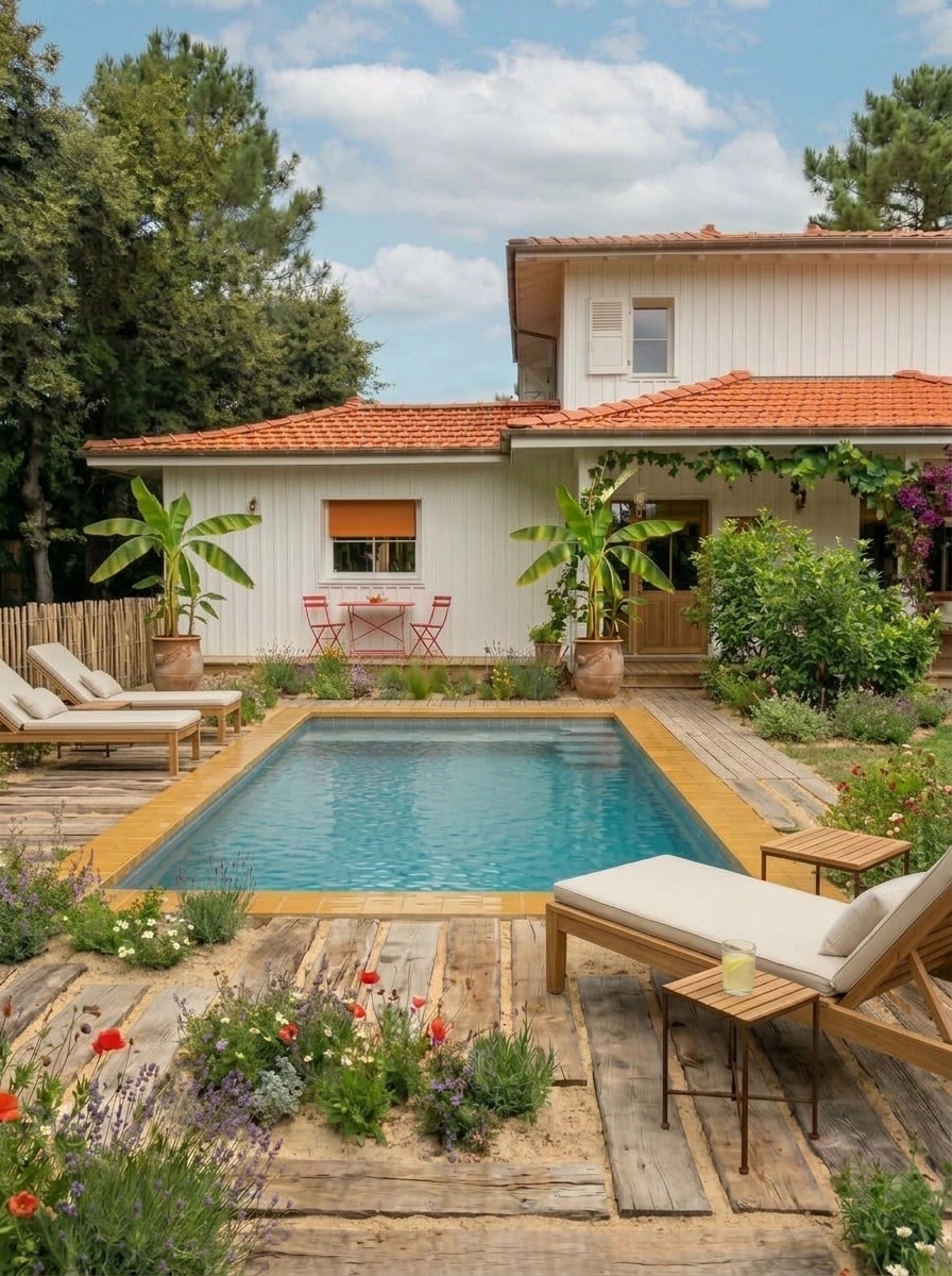 Landscape design in Mediterranean Yard style — Yard by GenRoom AI