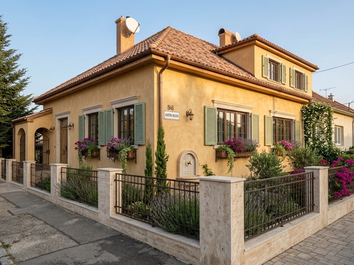 Facade design in Mediterranean Facade style — Facade by GenRoom AI
