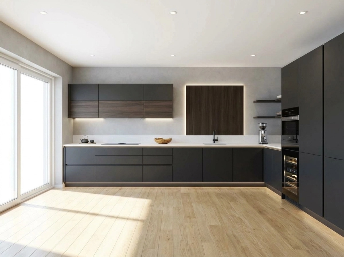 Minimalism Kitchen design — interior photo by GenRoom AI