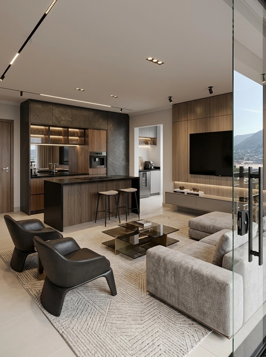 Interior design in Contemporary style — Living Room by GenRoom AI