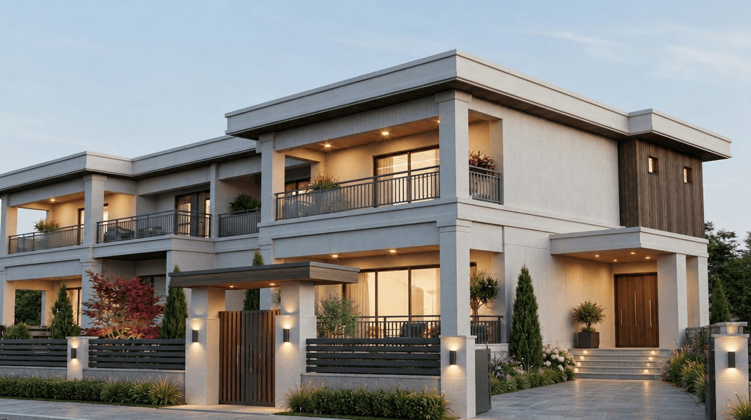Facade design in Contemporary Facade style — Facade by GenRoom AI