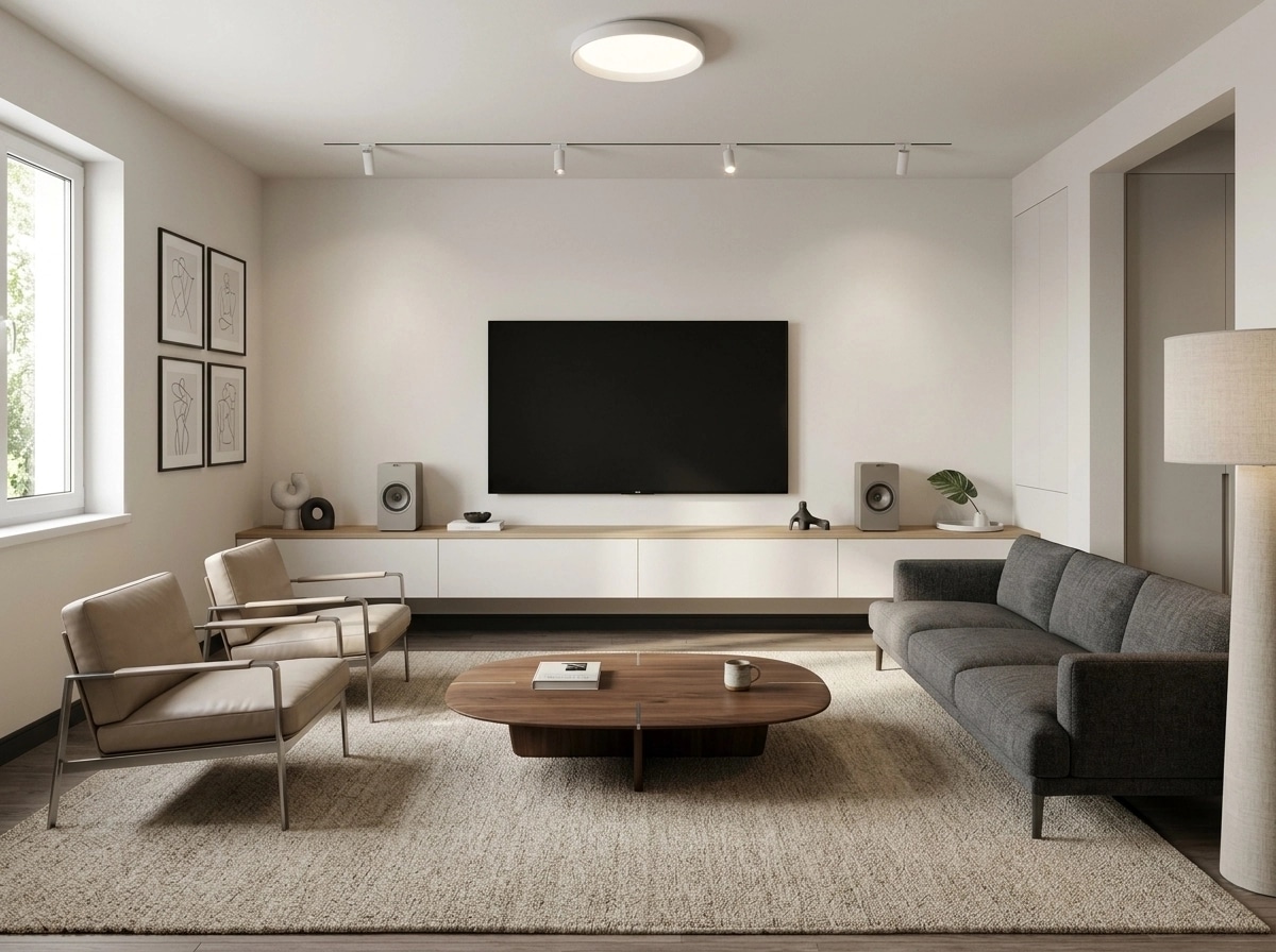 Minimalism Living Room design — interior photo by GenRoom AI