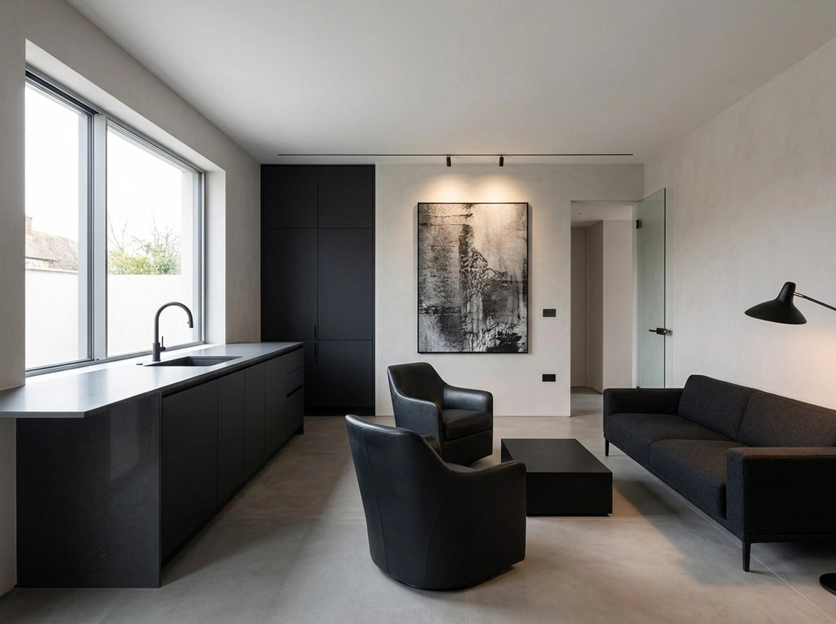 Interior design in Minimalism style — Living Room by GenRoom AI