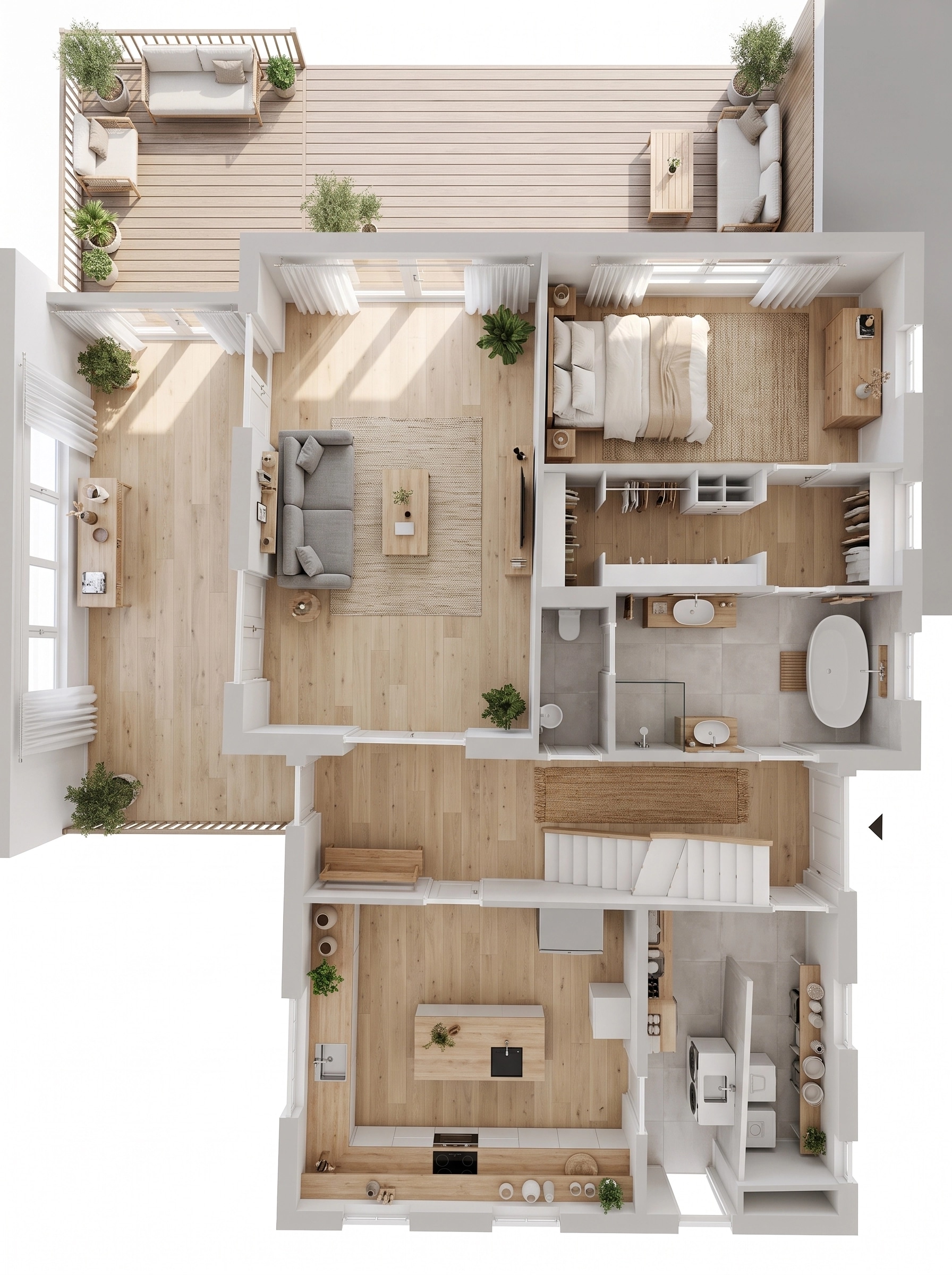 Scandinavian Living Room design — interior photo by GenRoom AI