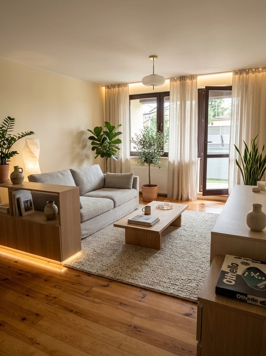 Minimalism Living Room design — interior photo by GenRoom AI