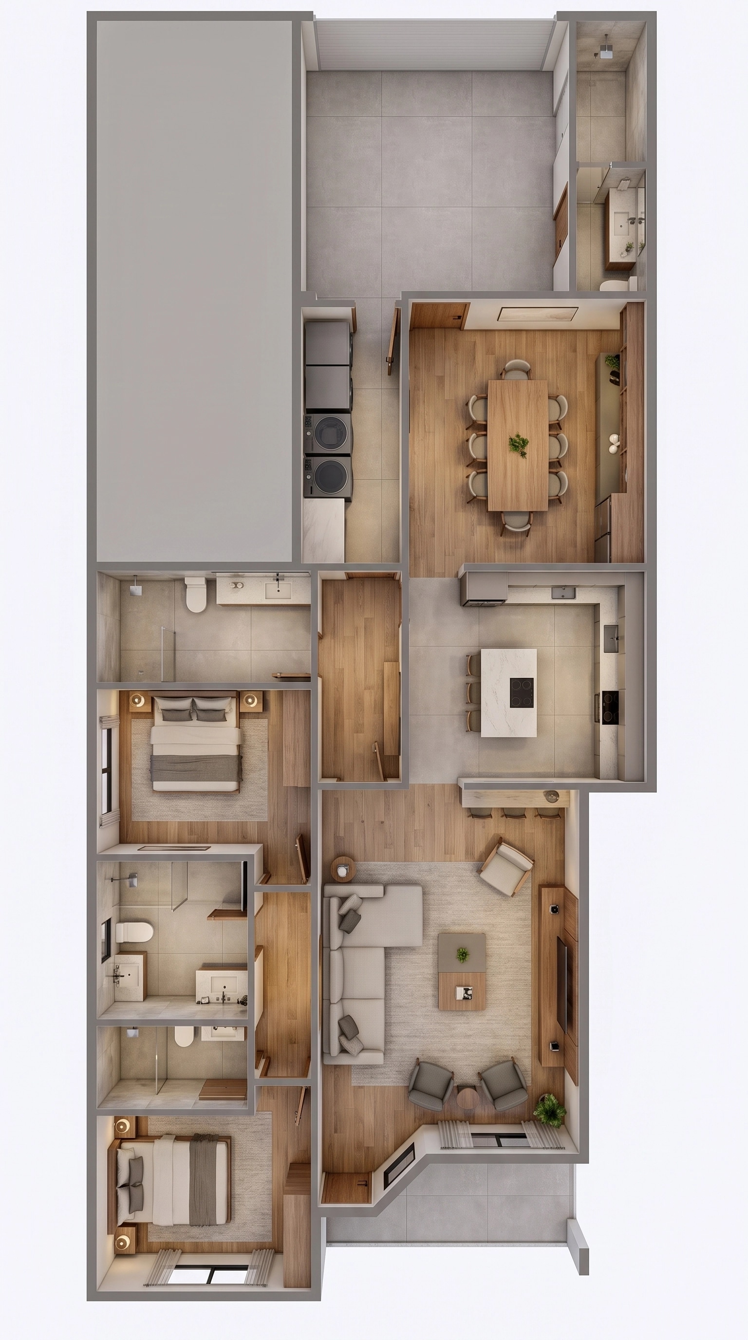 Interior design in Contemporary style — Living Room by GenRoom AI