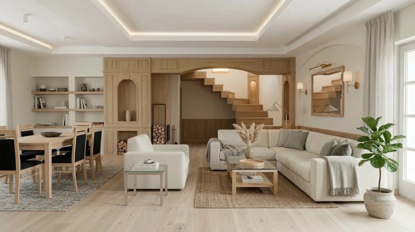 Scandinavian Living Room design — interior photo by GenRoom AI