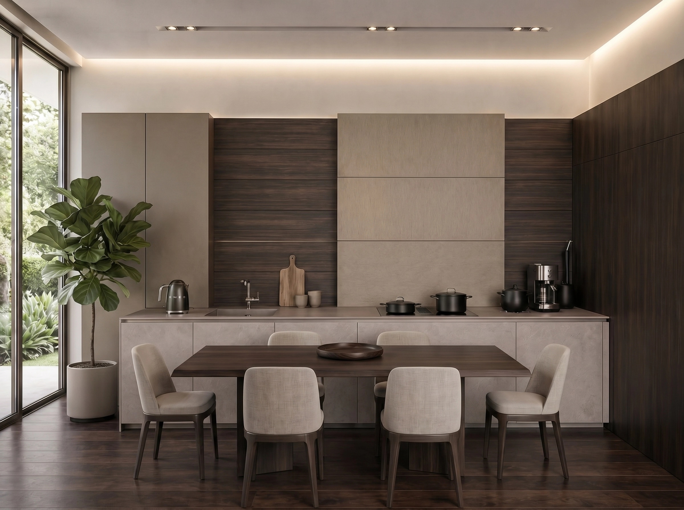 Interior design in Contemporary style — Kitchen by GenRoom AI