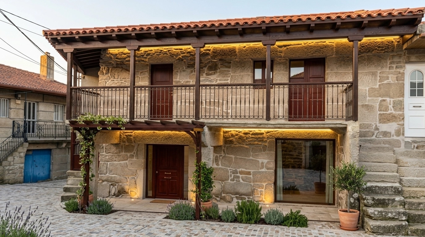 Facade design in Mediterranean Facade style — photo by GenRoom AI