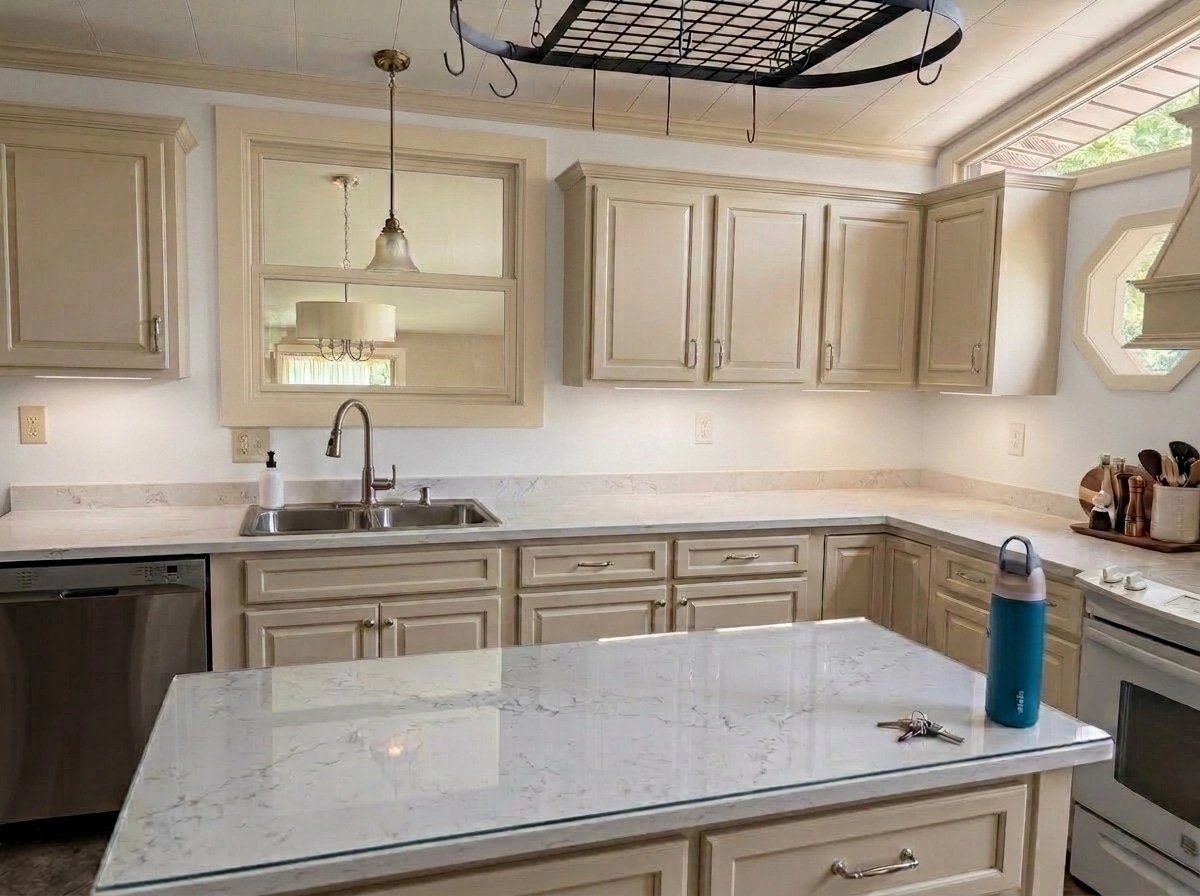 Transitional Kitchen design — interior photo by GenRoom AI