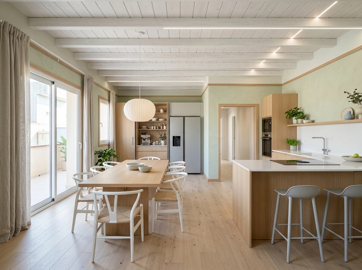Scandinavian Dapur design — interior photo by GenRoom AI