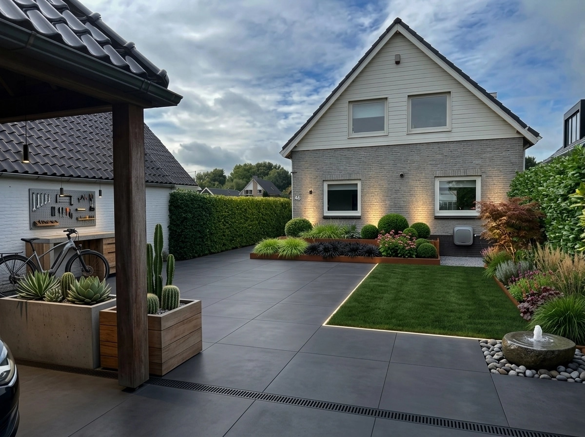 Landscape design in Contemporary Yard style — Yard by GenRoom AI