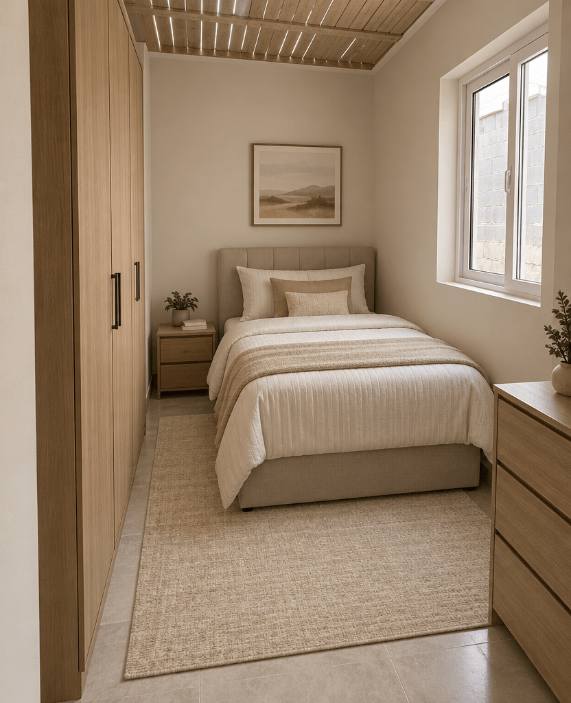 Bedroom interior in no_style style — photo by GenRoom AI