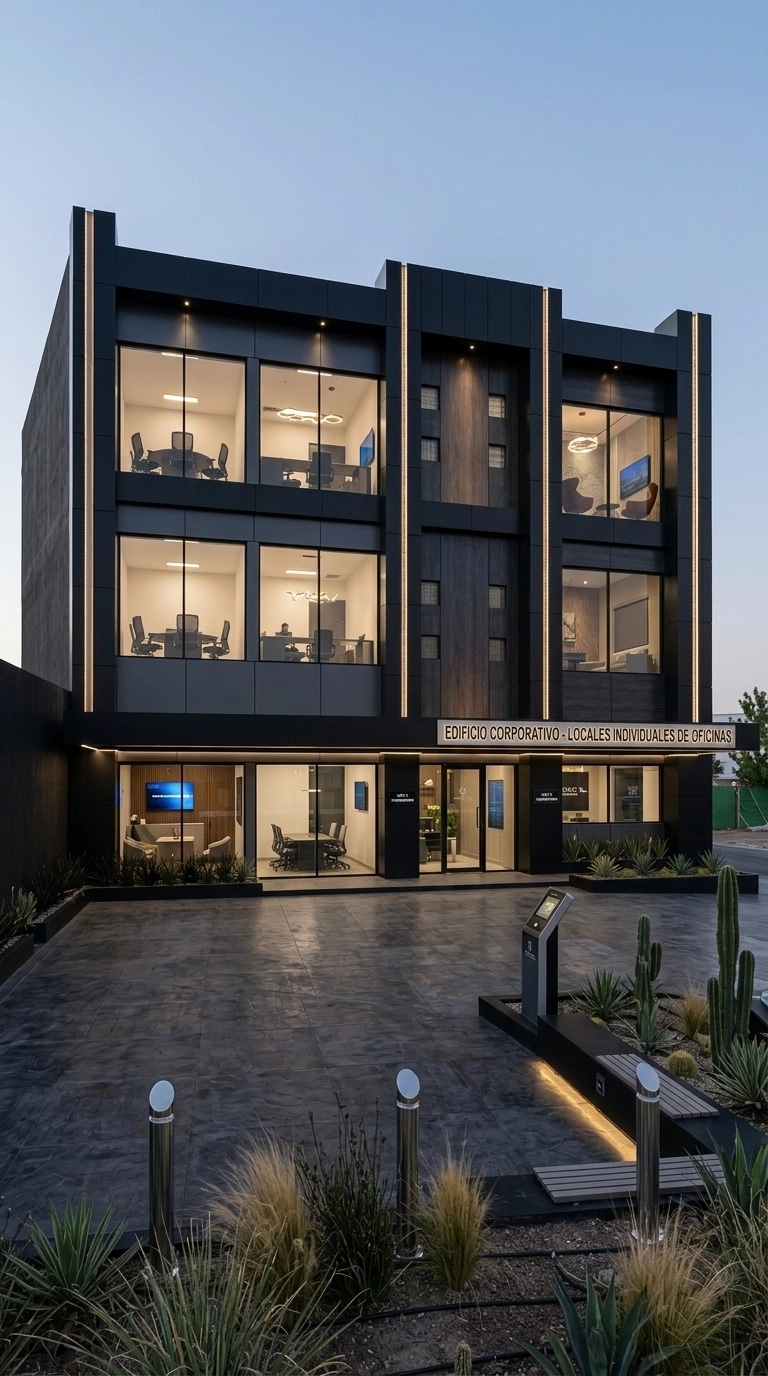 Hi-Tech Facade Facade design — facade photo by GenRoom AI