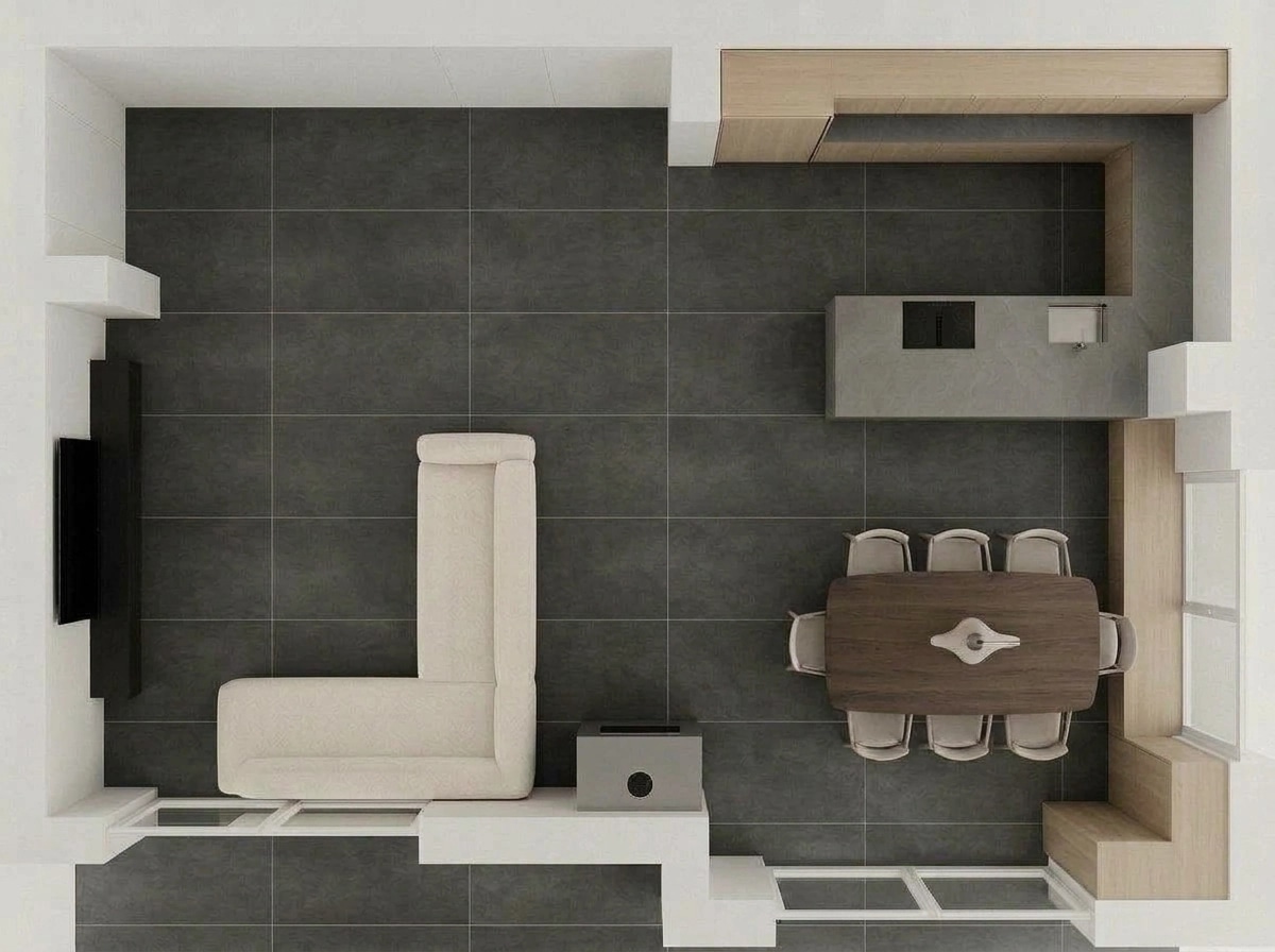 Minimalism Living Room design — interior photo by GenRoom AI