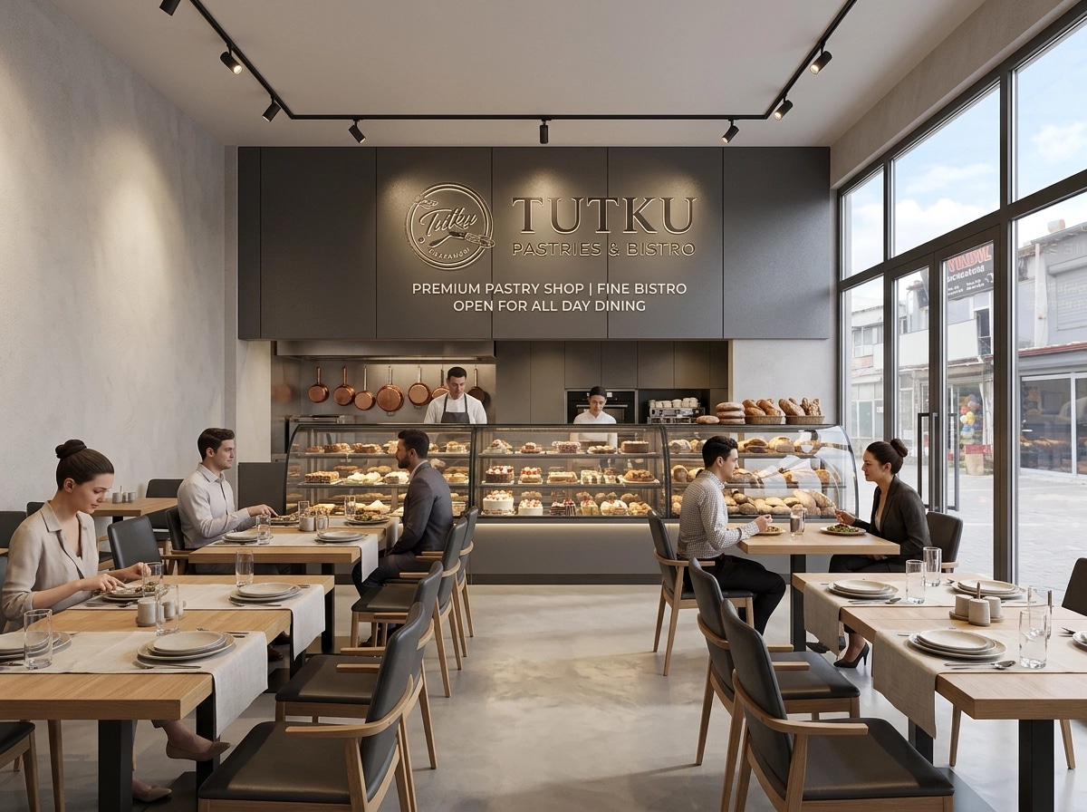 Interior design in Minimalism style — restaurant by GenRoom AI