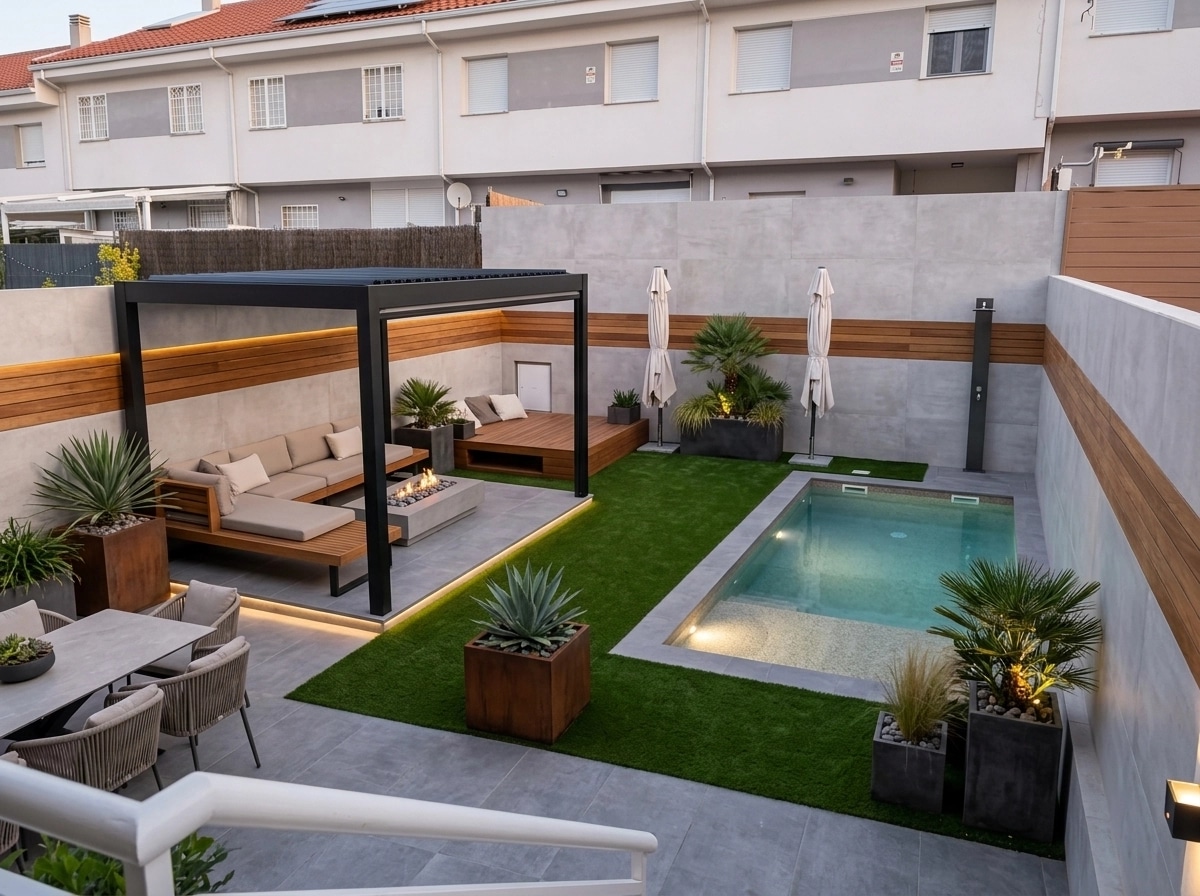 Landscape design in Contemporary Yard style — Yard by GenRoom AI
