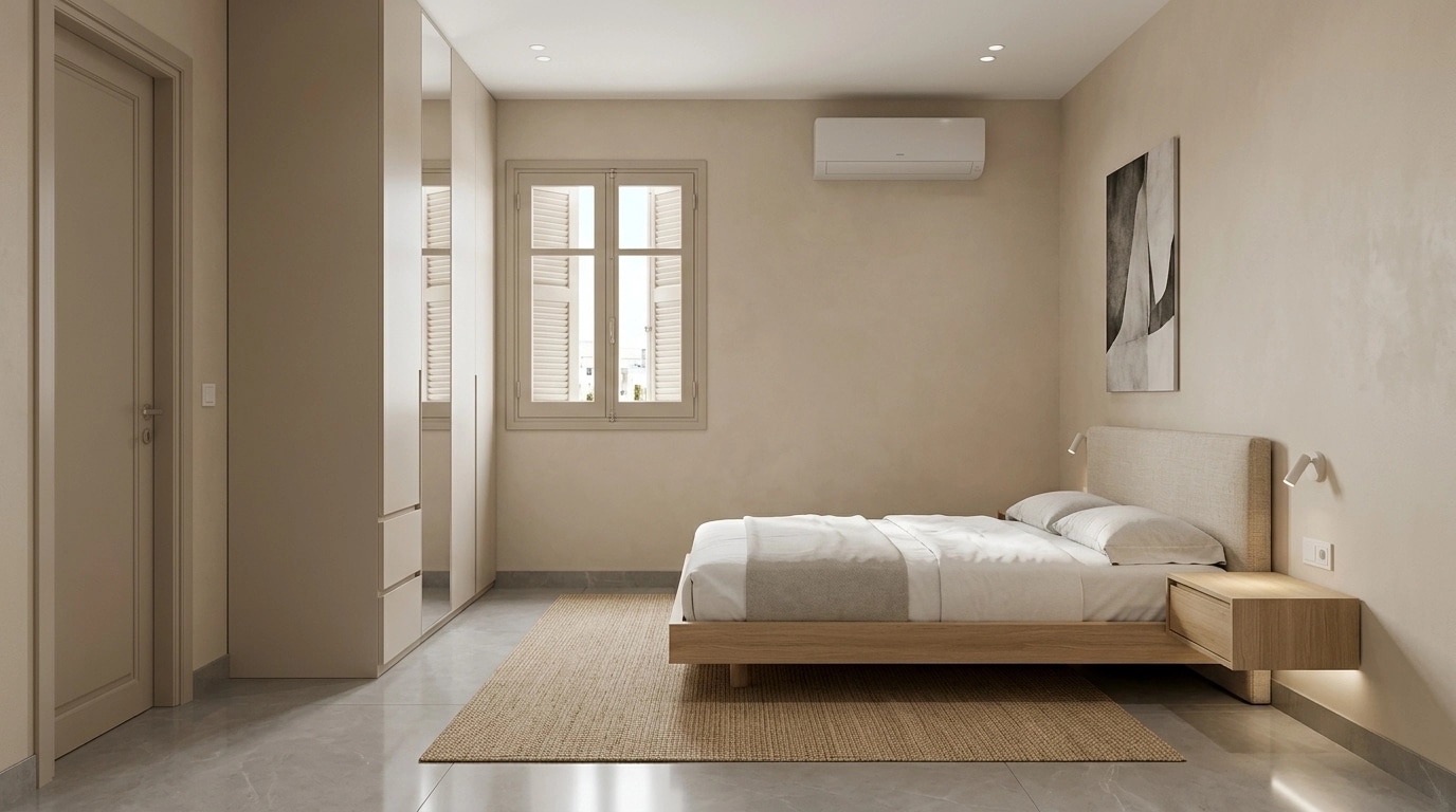Minimalism Bedroom design — interior photo by GenRoom AI