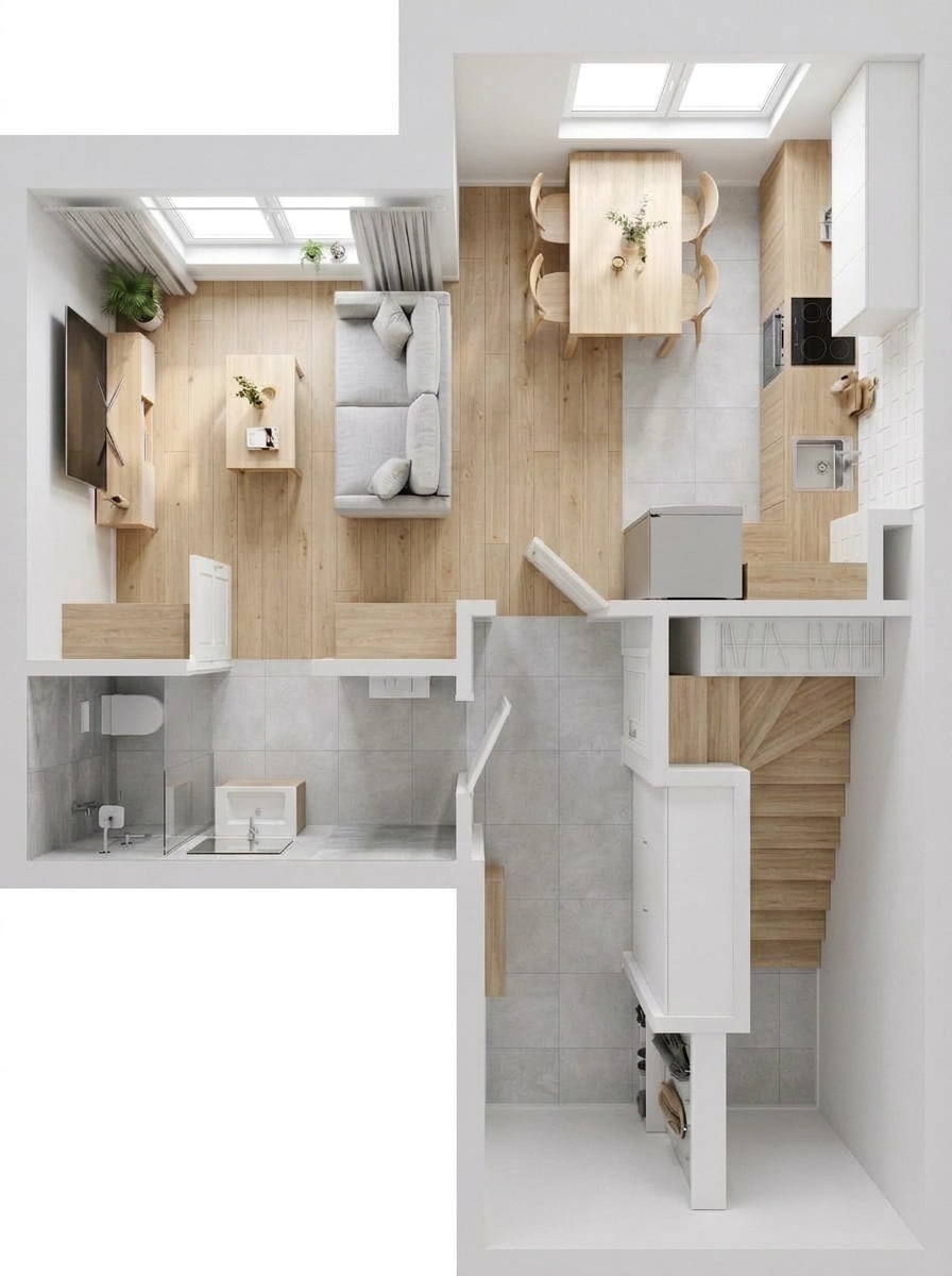 Scandinavian Living Room design — interior photo by GenRoom AI