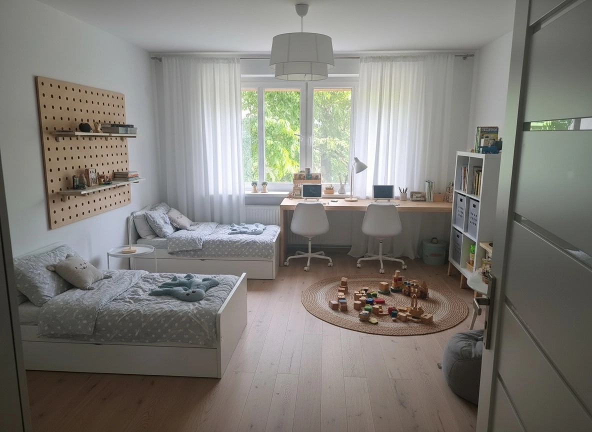 Scandinavian Habitación Infantil design — interior photo by GenRoom AI