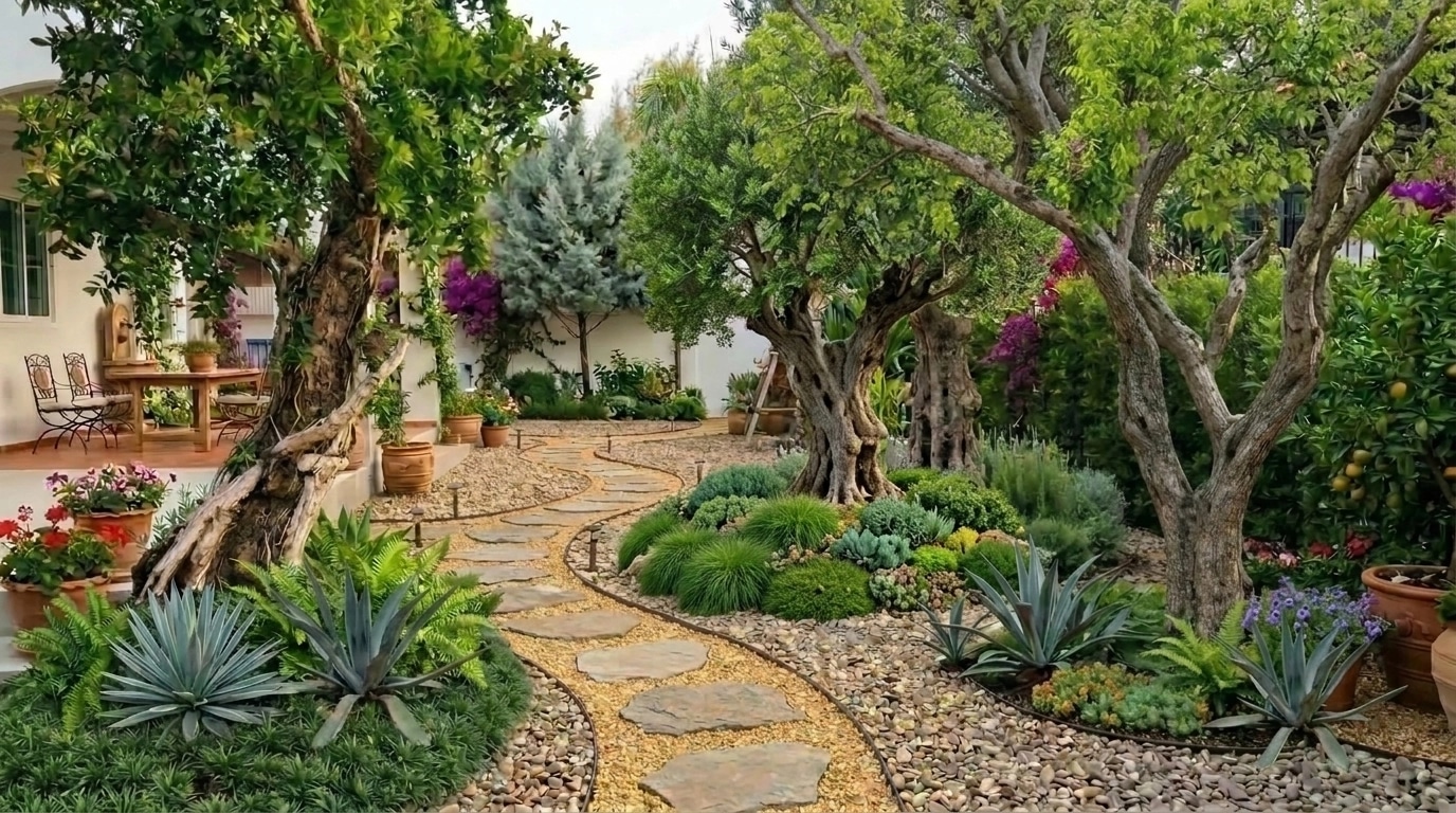 Mediterranean Yard Yard design — yard photo by GenRoom AI