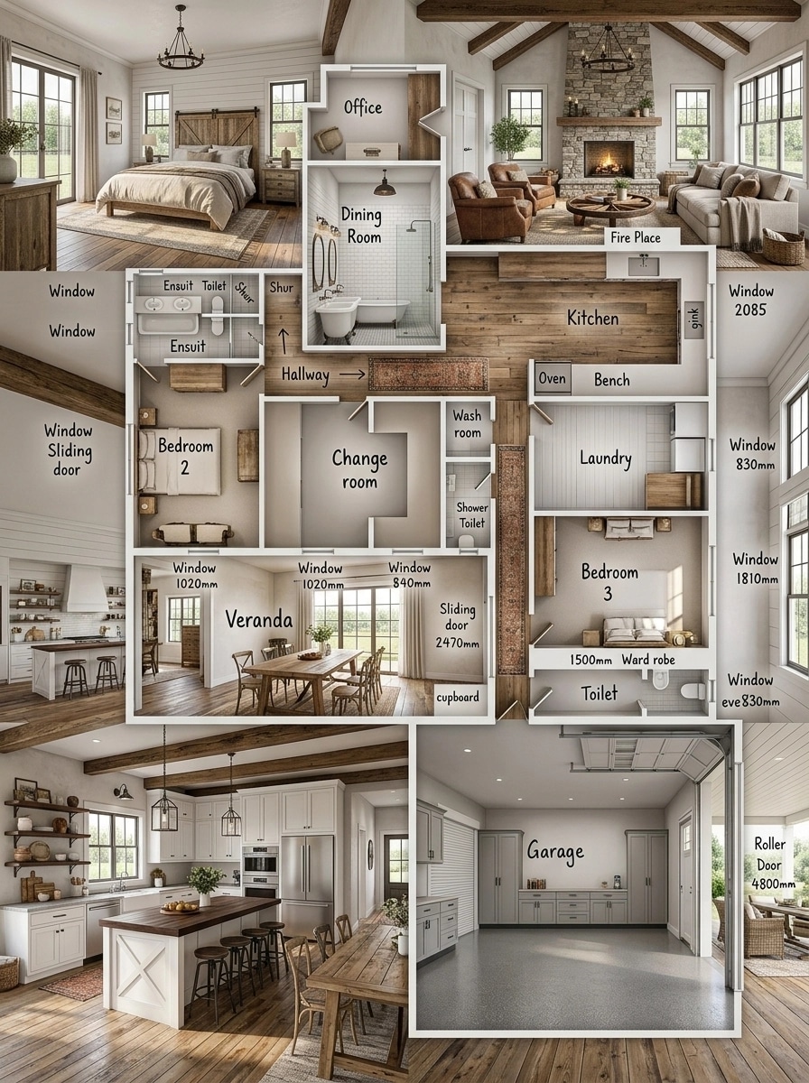 Interior design in Modern Farmhouse style — other by GenRoom AI