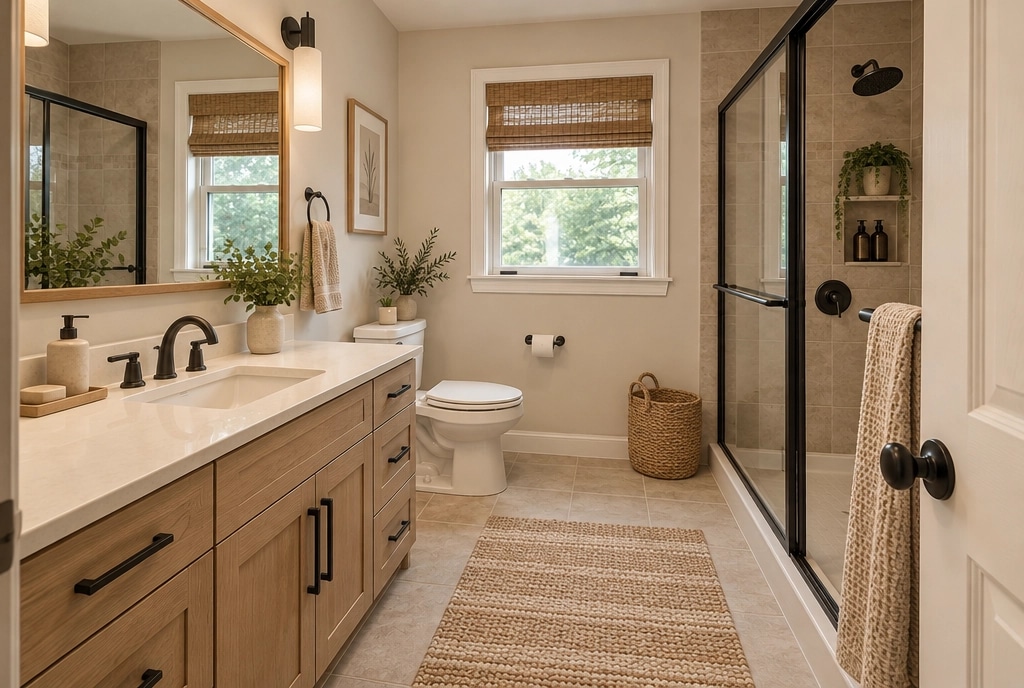 Interior design in Scandinavian style — Bathroom by GenRoom AI