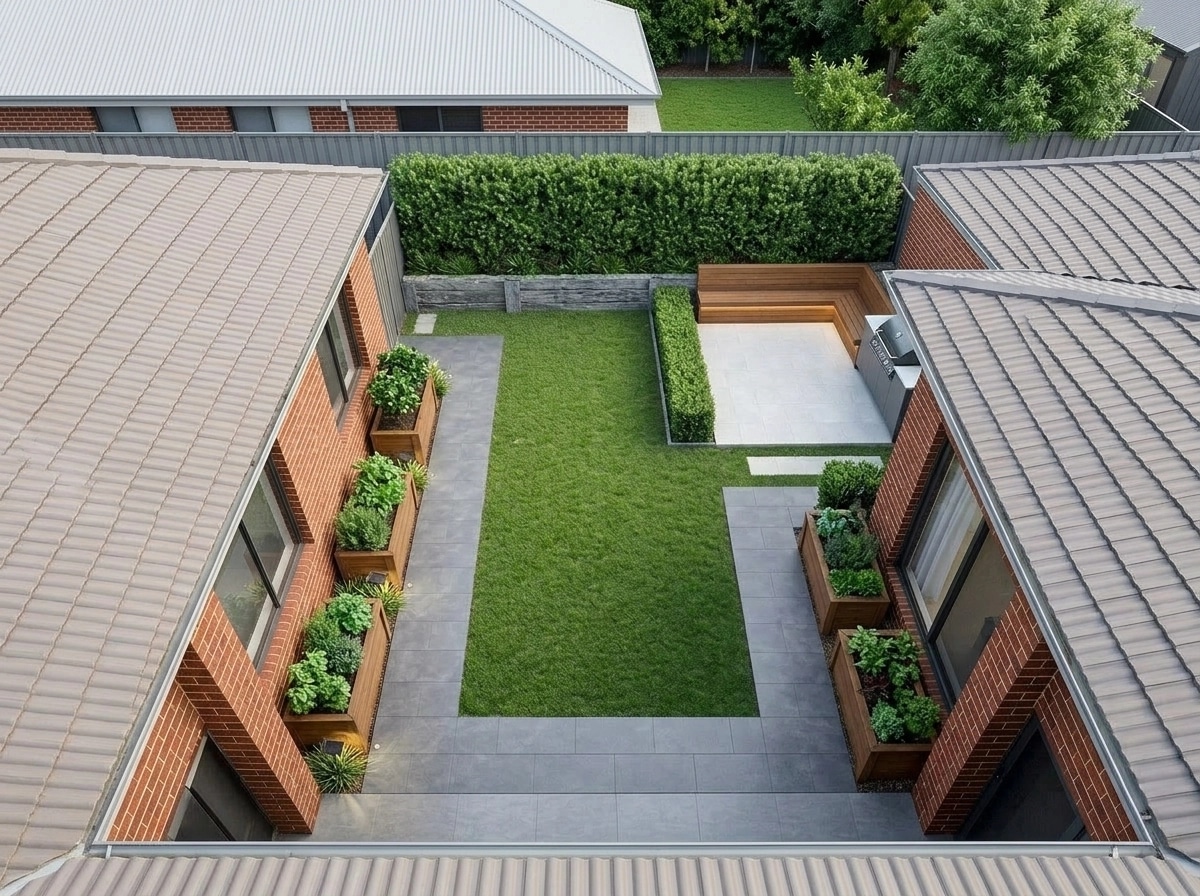 Landscape design in Contemporary Yard style — Yard by GenRoom AI