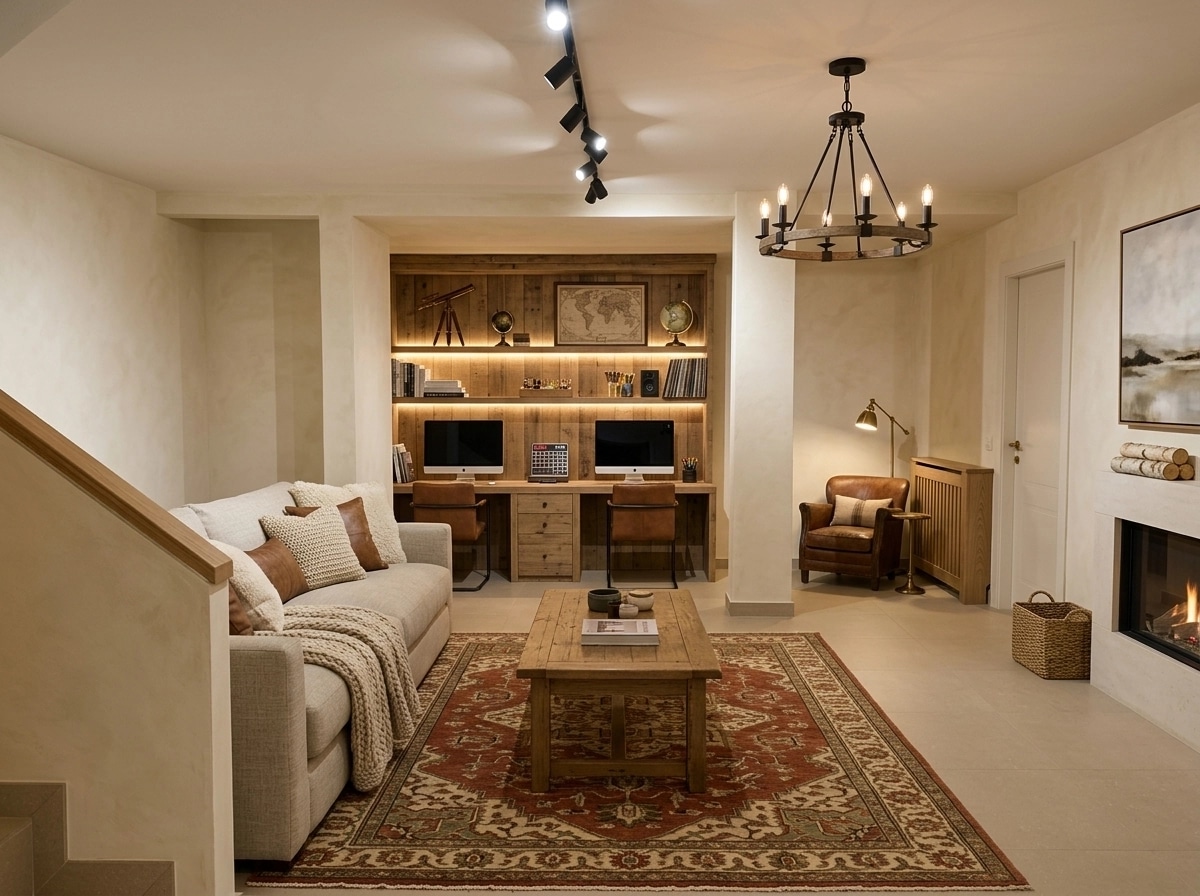 Modern Farmhouse Living Room design — interior photo by GenRoom AI