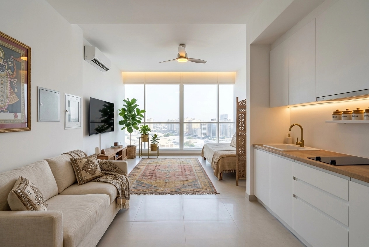 Design de interiores em estilo Bohemian — studio por GenRoom AI