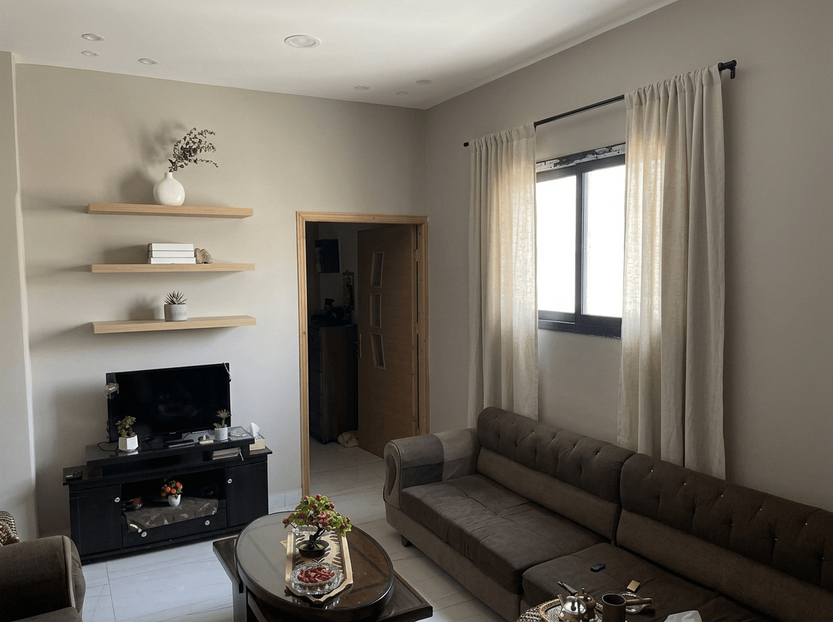 Diseño de interiores en estilo Minimalism — Salón por GenRoom AI