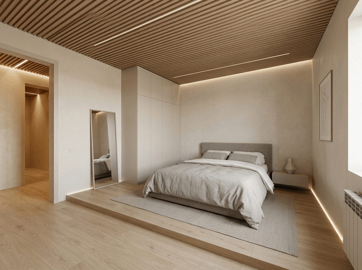Minimalism Quarto design — interior photo by GenRoom AI