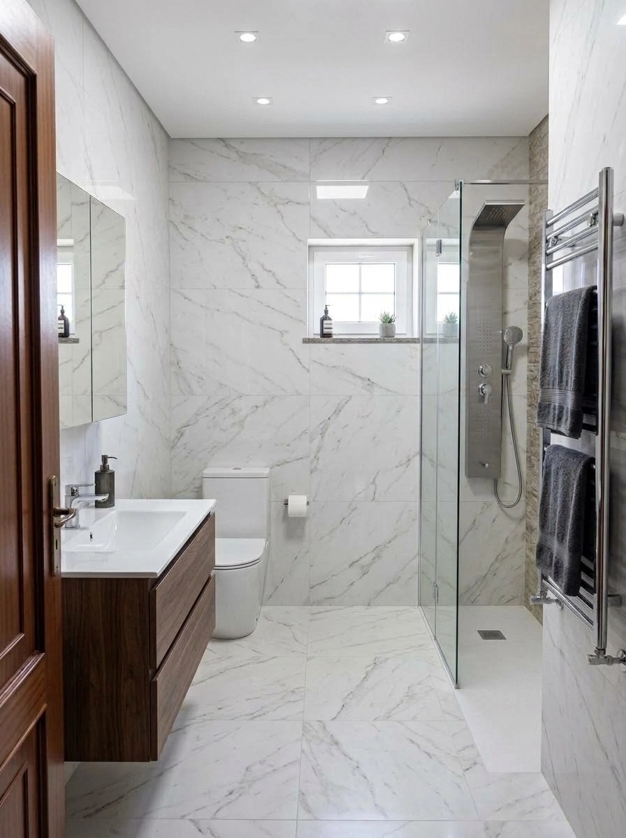 Bathroom interior in no_style style — photo by GenRoom AI