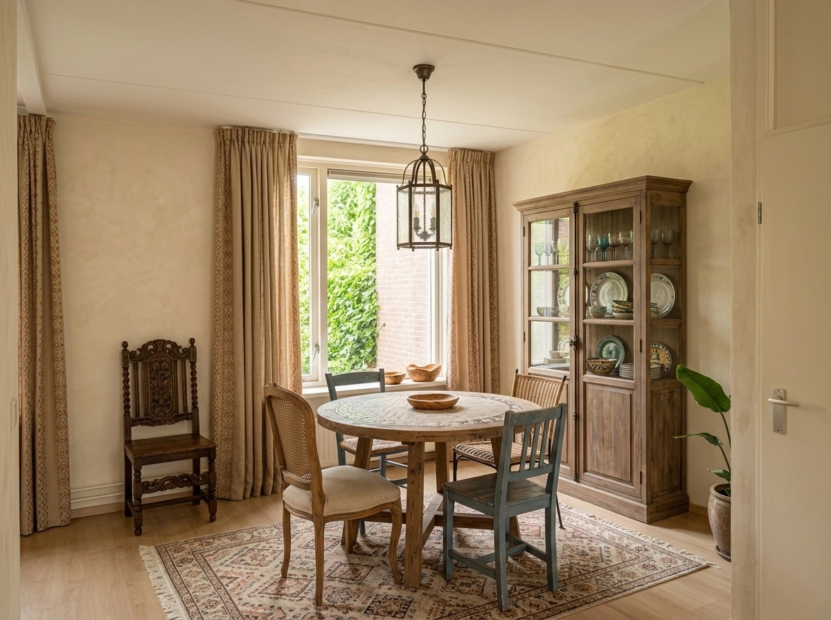 Interior design in Mediterranean style — dining_room by GenRoom AI