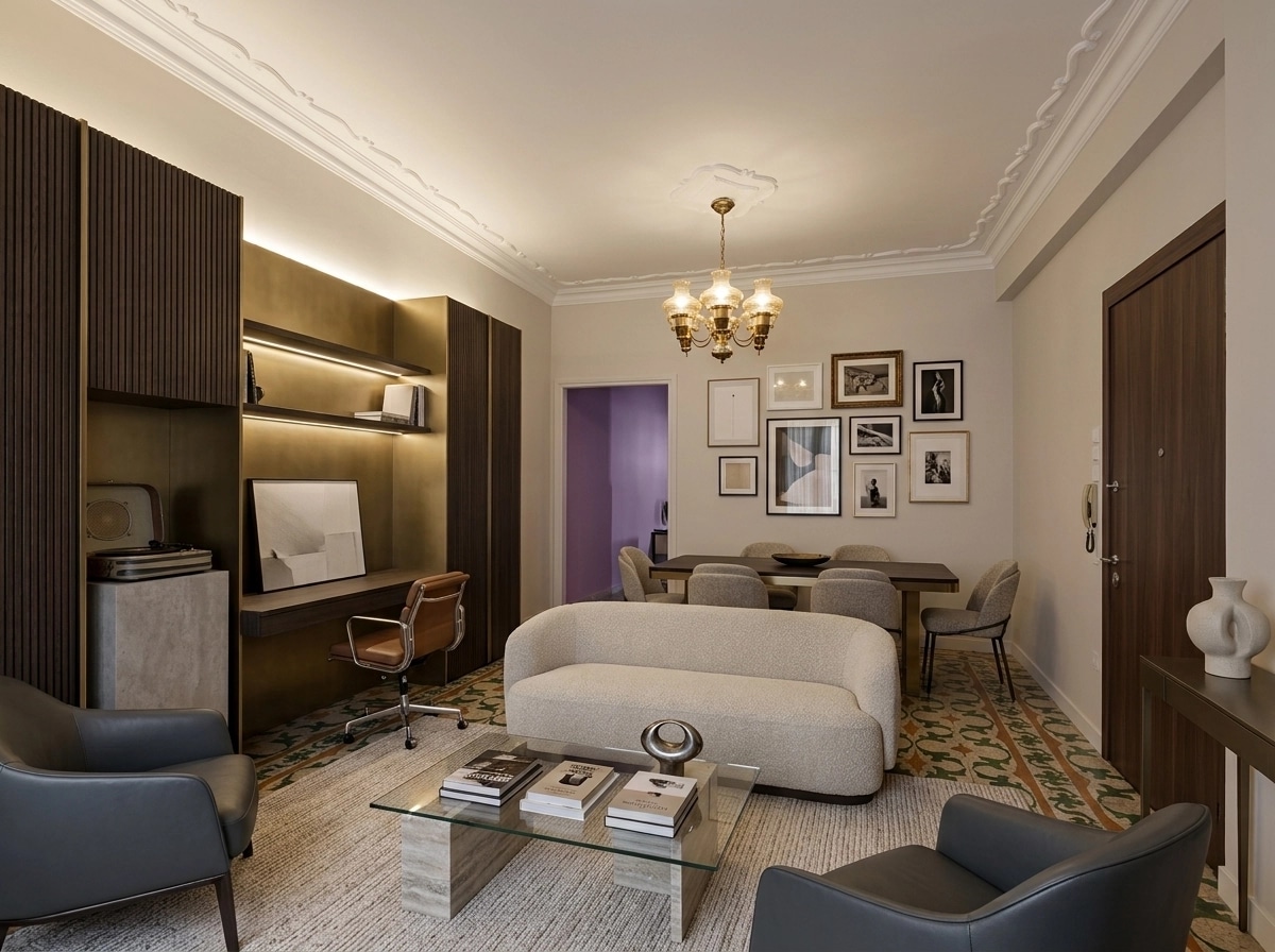 Interior design in Contemporary style — Living Room by GenRoom AI