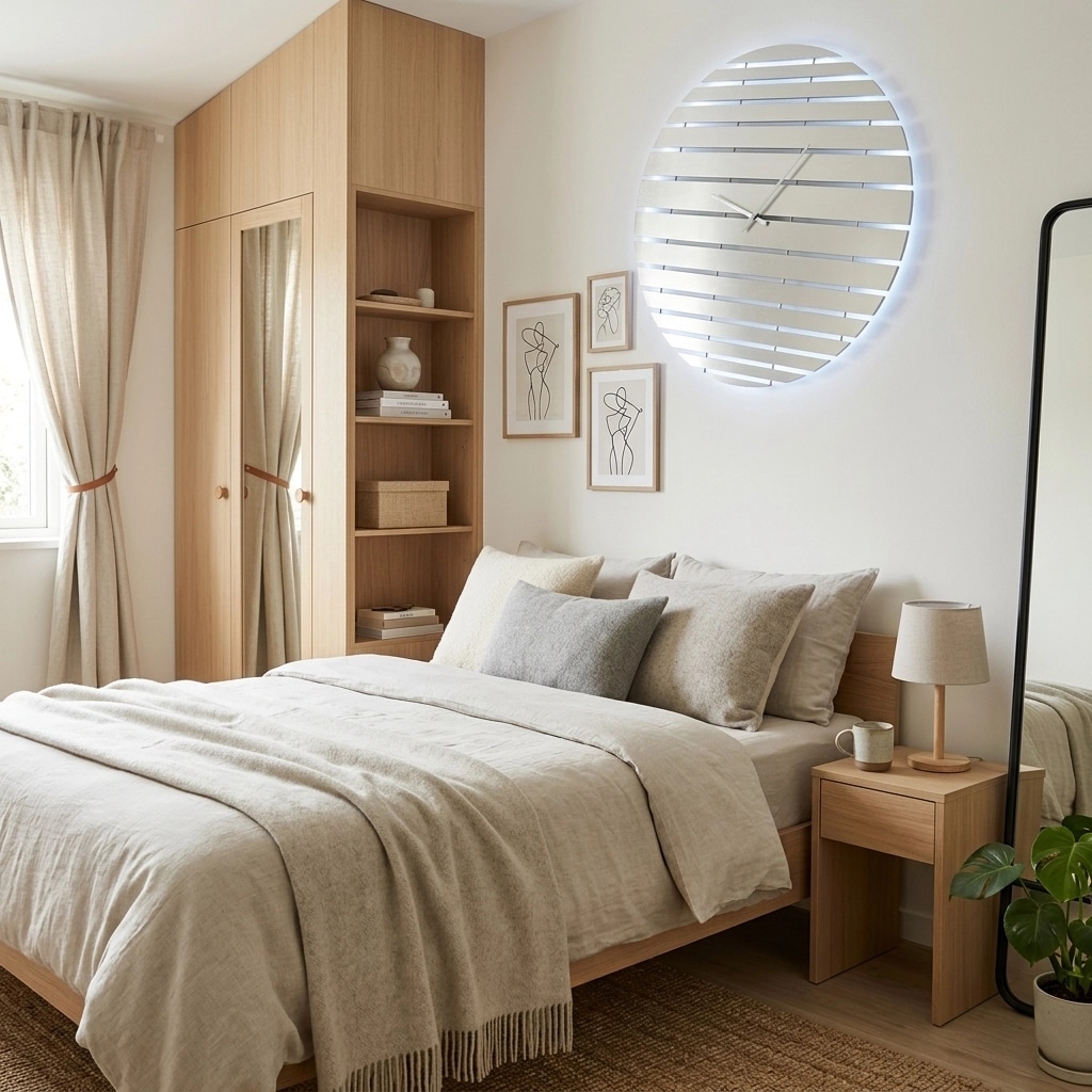 Interior design in Scandinavian style — Bedroom by GenRoom AI
