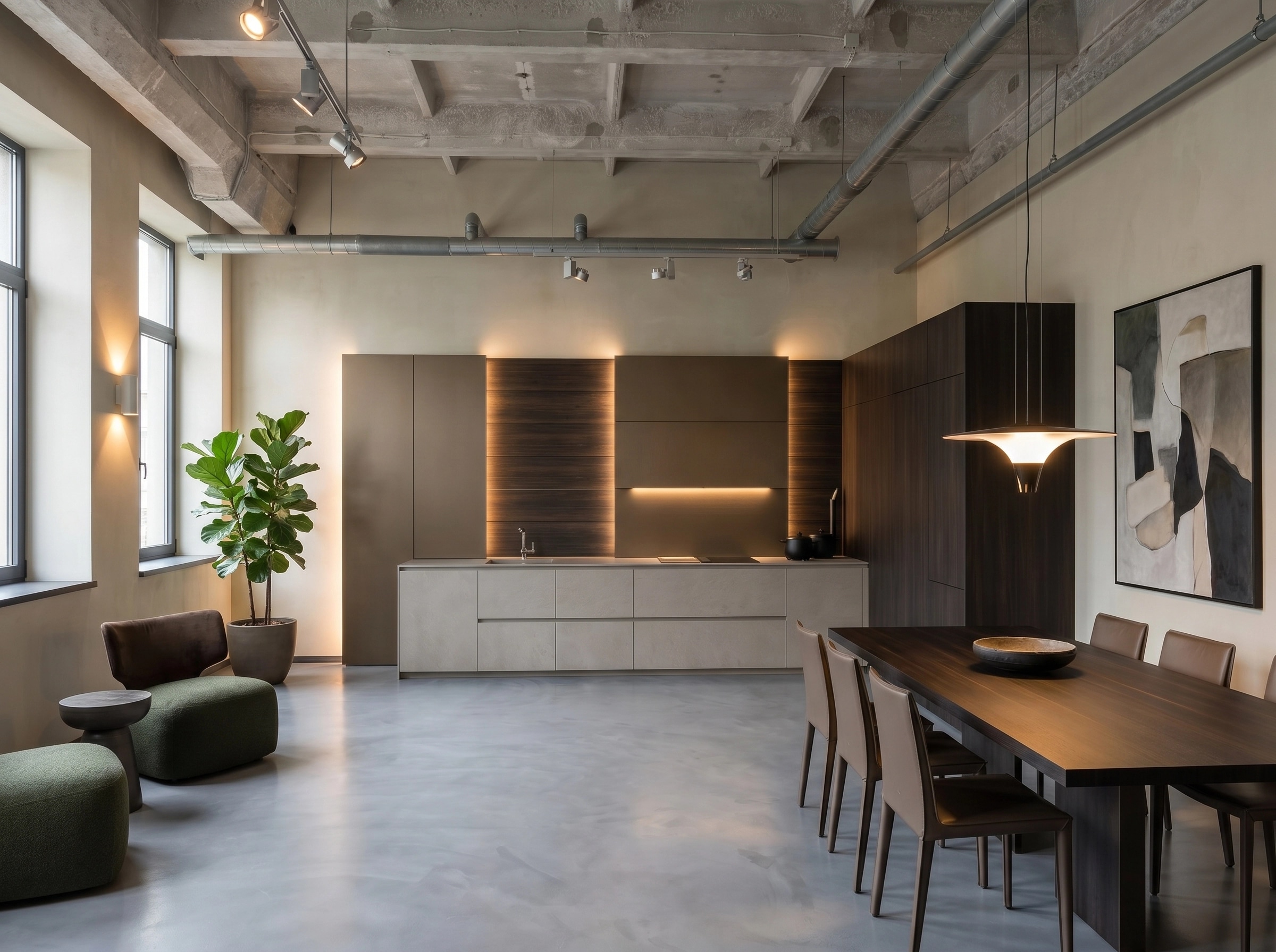 Kitchen interior in Contemporary style — photo by GenRoom AI