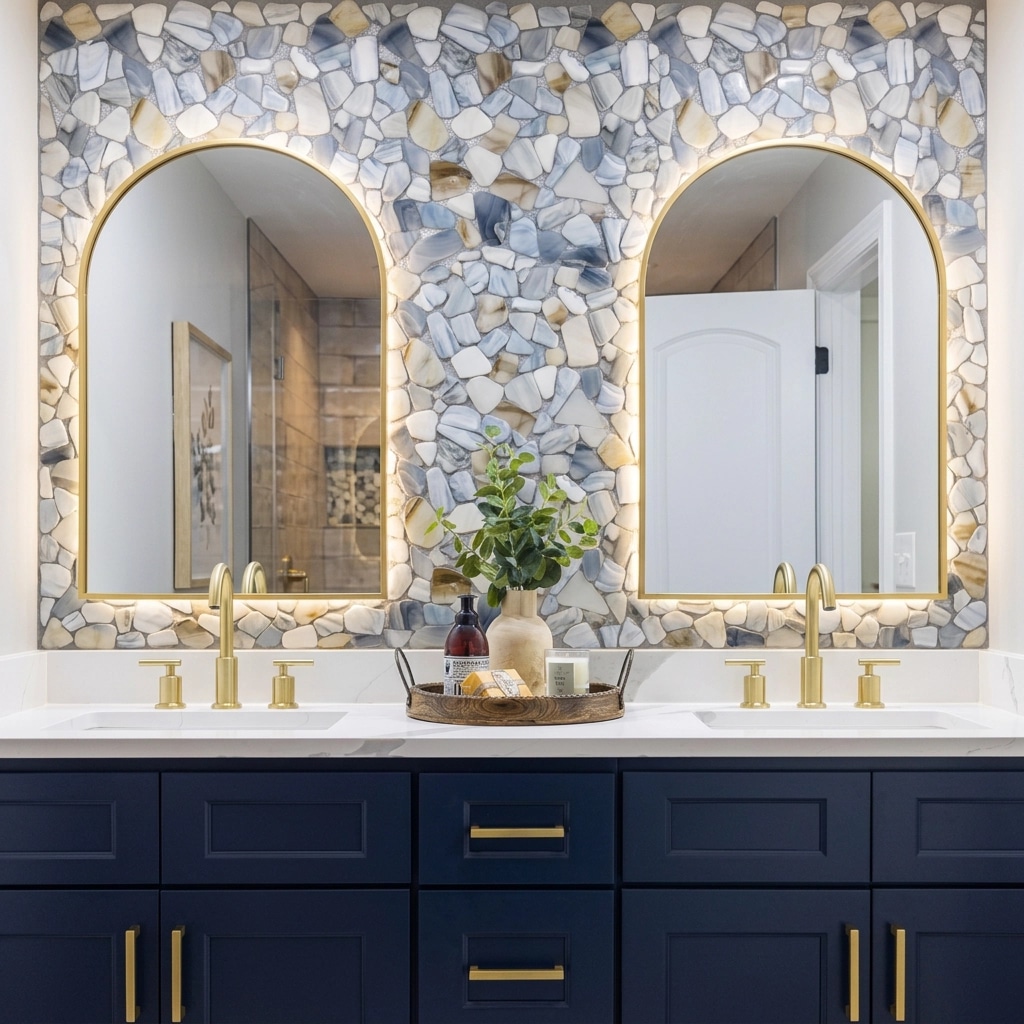 Interior design in Coastal / Hamptons style — Bathroom by GenRoom AI