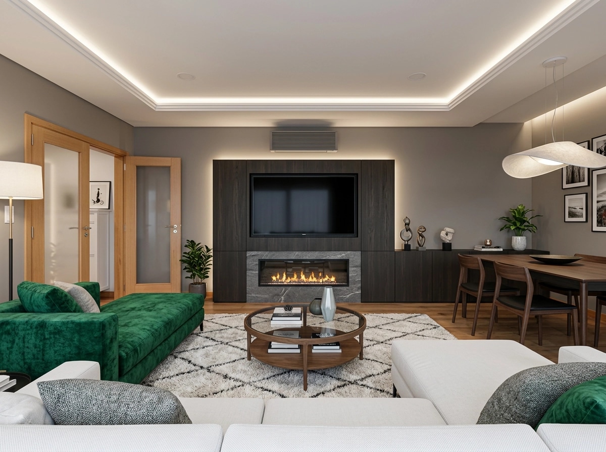 Interior design in Contemporary style — Living Room by GenRoom AI