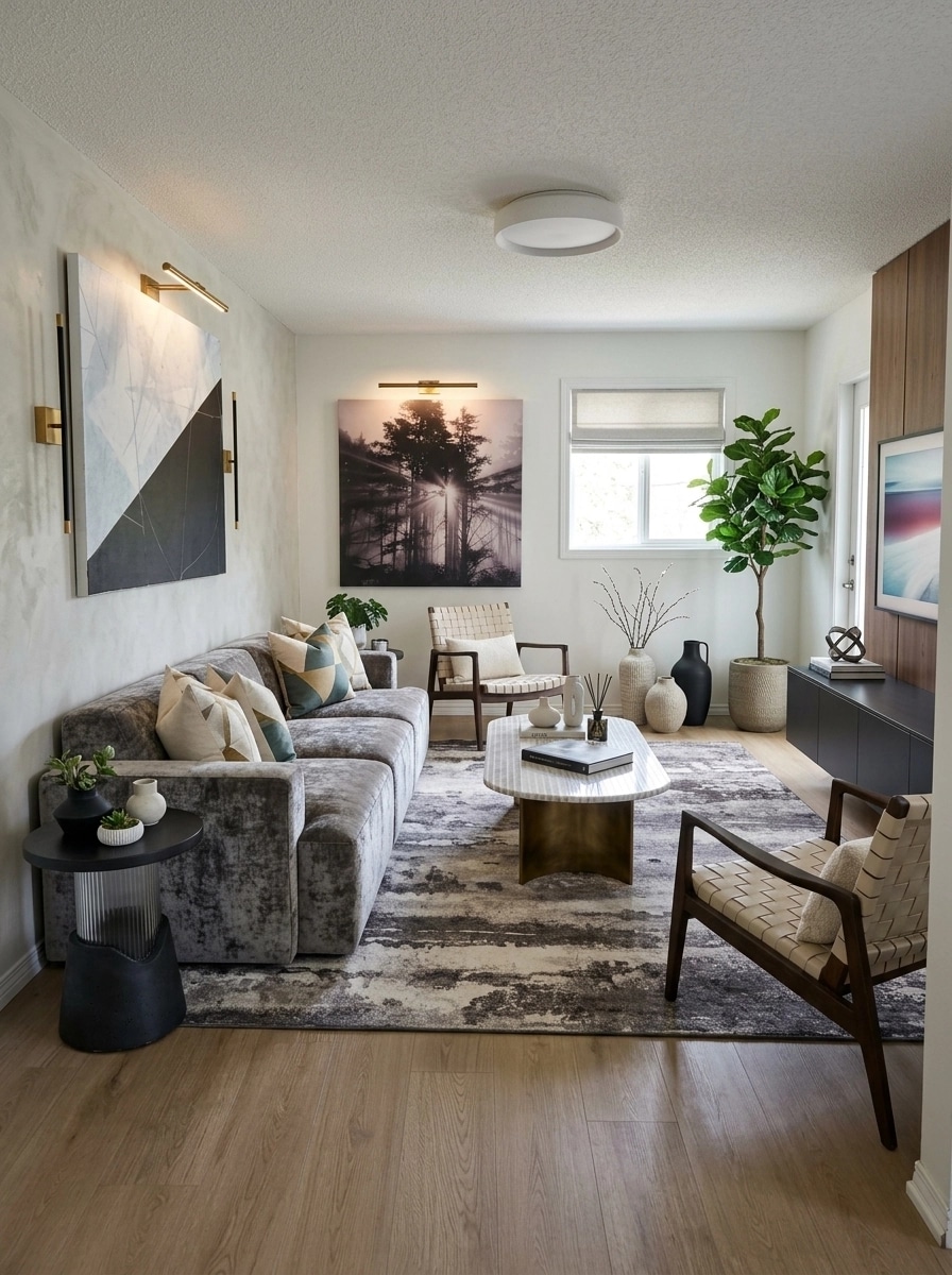 Interior design in Contemporary style — Living Room by GenRoom AI
